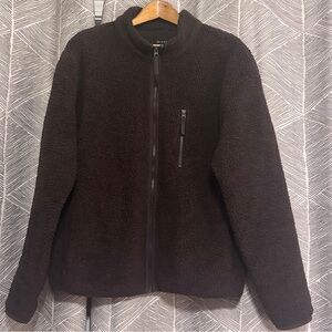 Men's Brown Fleece Jacket